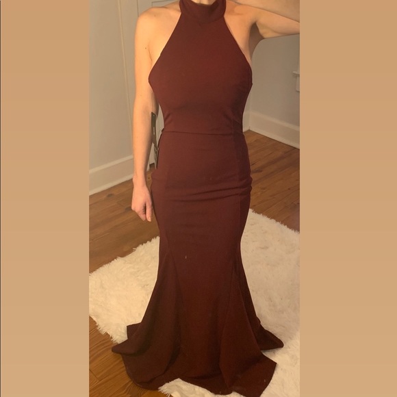 Lulus High Neck Halter Maxi Dress - Picture 3 of 4